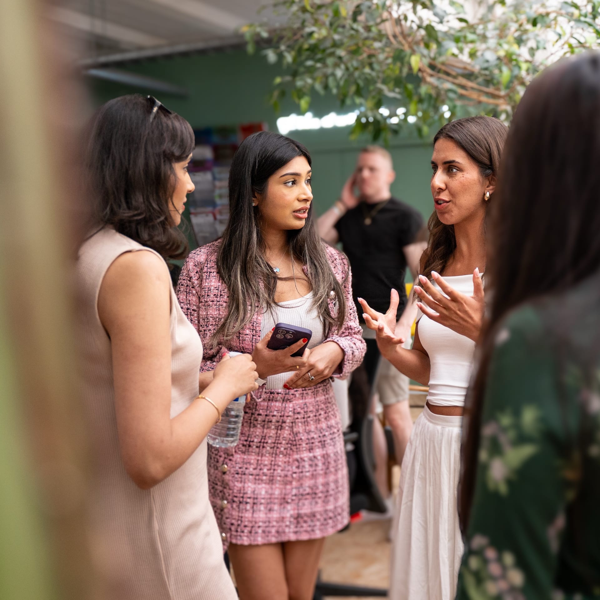 Guests networking at a Creators Collective event